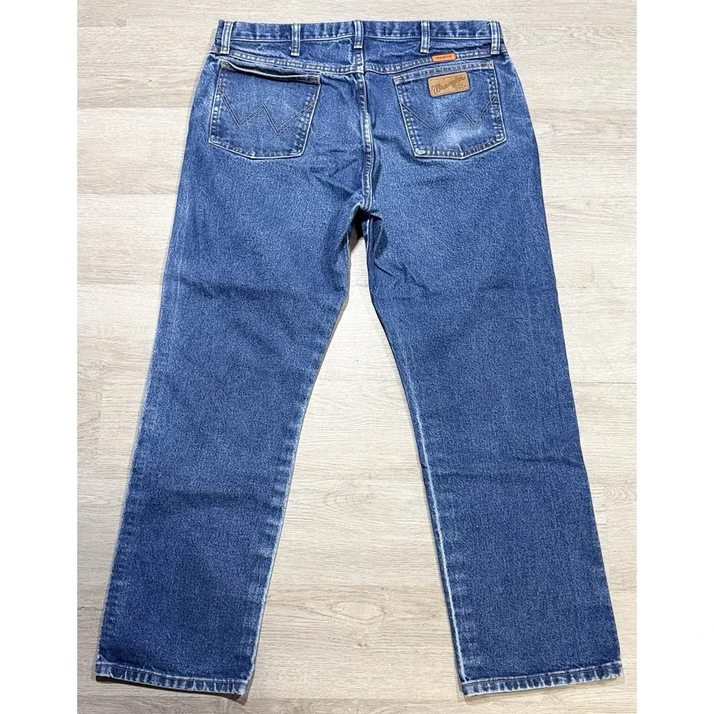 Wrangler FR Jeans Men's 38x30 Blue Denim Flame Resistant Original Fit FR13MWZ